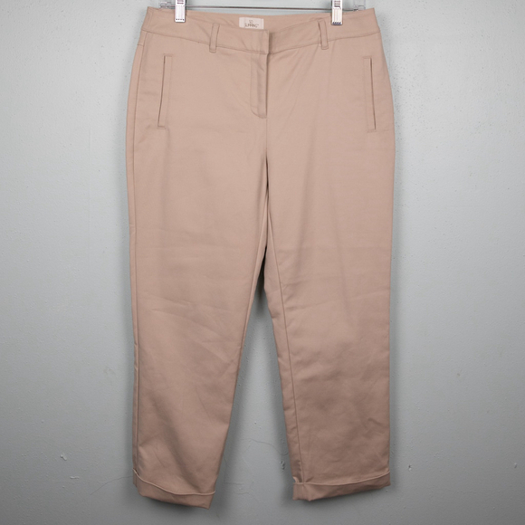 Chico's So Slimming khaki cropped pants-0 - Picture 1 of 5